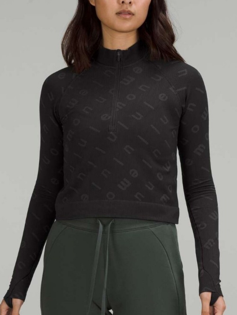 lululemon athletica rest less Long Sleeve Zip Pullover